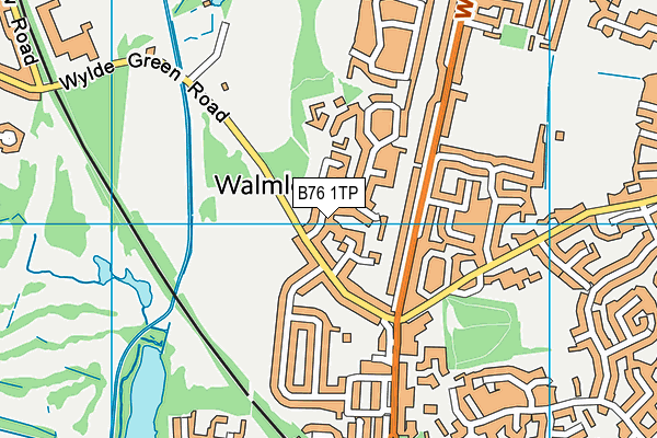 B76 1TP map - OS VectorMap District (Ordnance Survey)