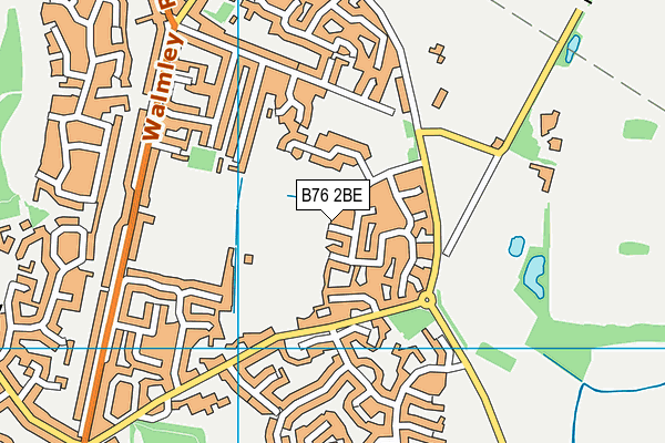 B76 2BE map - OS VectorMap District (Ordnance Survey)