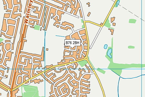 B76 2BH map - OS VectorMap District (Ordnance Survey)