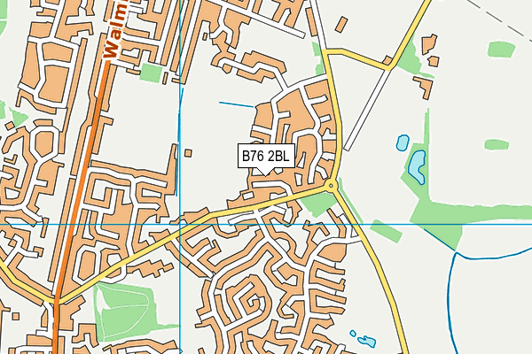 B76 2BL map - OS VectorMap District (Ordnance Survey)