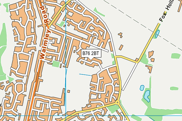 B76 2BT map - OS VectorMap District (Ordnance Survey)