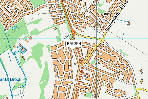 B76 2PN map - OS VectorMap District (Ordnance Survey)