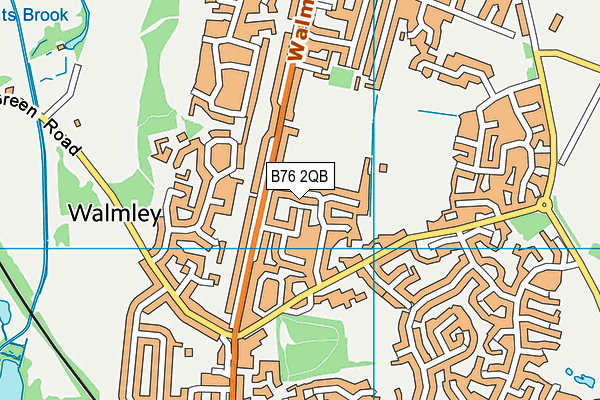 B76 2QB map - OS VectorMap District (Ordnance Survey)