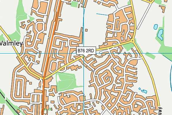 B76 2RD map - OS VectorMap District (Ordnance Survey)