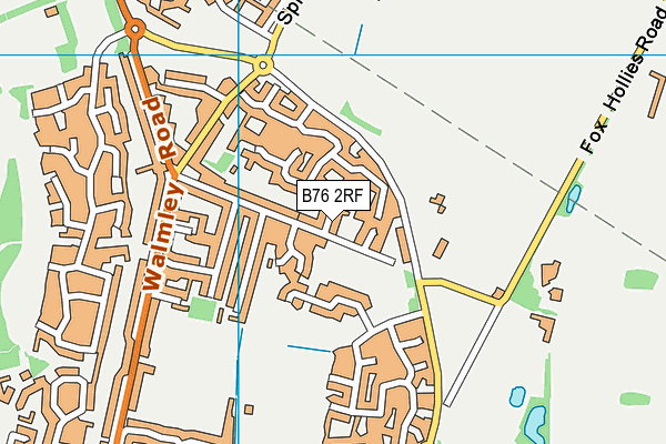 B76 2RF map - OS VectorMap District (Ordnance Survey)