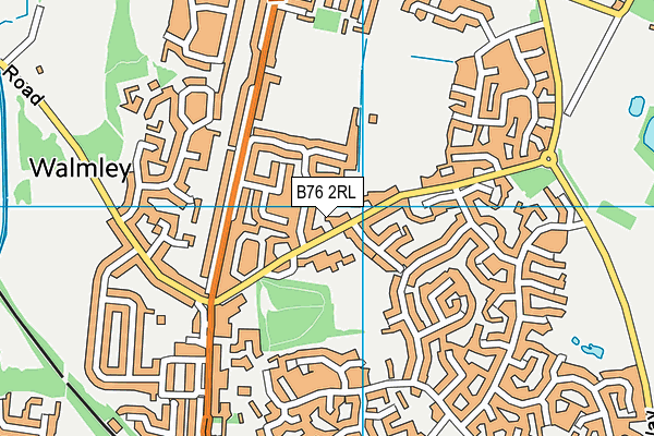B76 2RL map - OS VectorMap District (Ordnance Survey)