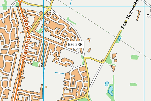 B76 2RR map - OS VectorMap District (Ordnance Survey)