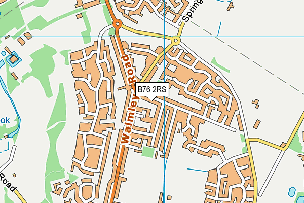 B76 2RS map - OS VectorMap District (Ordnance Survey)