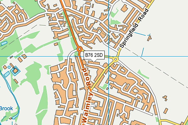 B76 2SD map - OS VectorMap District (Ordnance Survey)