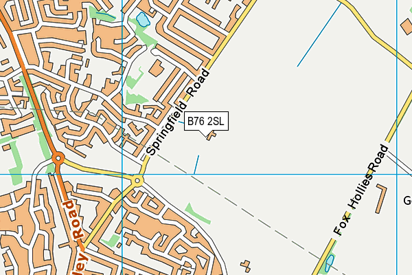 B76 2SL map - OS VectorMap District (Ordnance Survey)