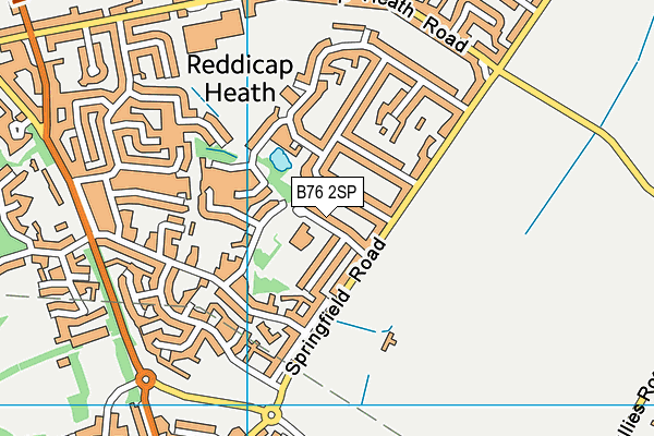 B76 2SP map - OS VectorMap District (Ordnance Survey)