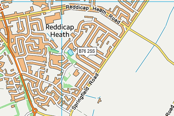 B76 2SS map - OS VectorMap District (Ordnance Survey)