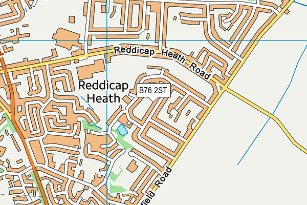 B76 2ST map - OS VectorMap District (Ordnance Survey)