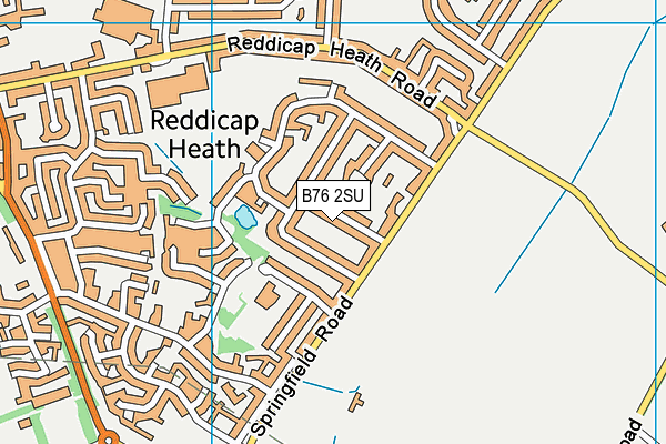 B76 2SU map - OS VectorMap District (Ordnance Survey)