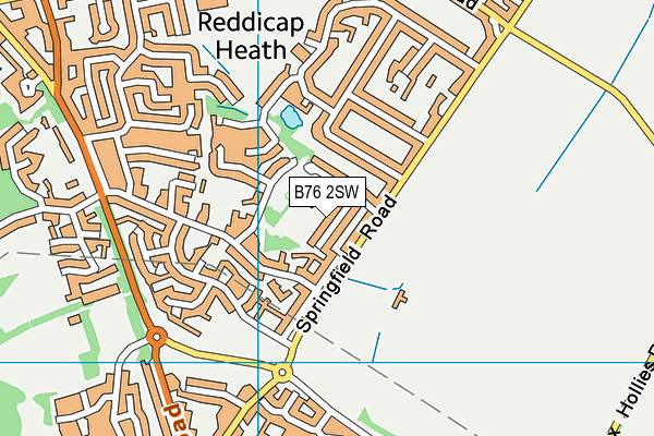 B76 2SW map - OS VectorMap District (Ordnance Survey)