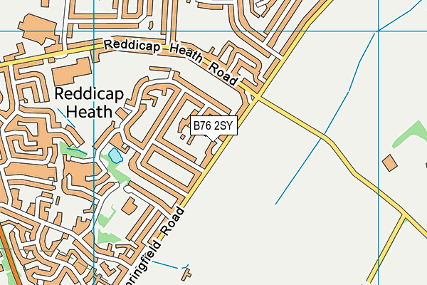 B76 2SY map - OS VectorMap District (Ordnance Survey)