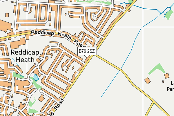 B76 2SZ map - OS VectorMap District (Ordnance Survey)