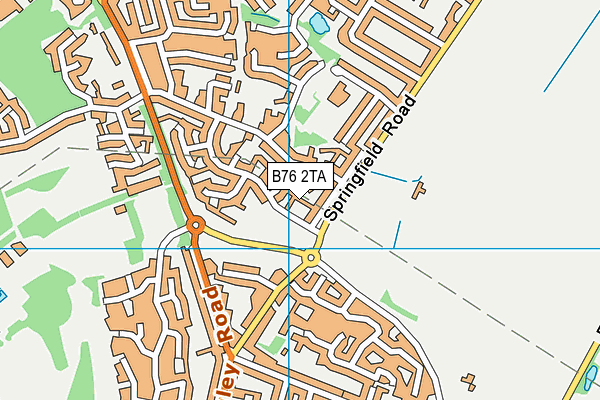 B76 2TA map - OS VectorMap District (Ordnance Survey)