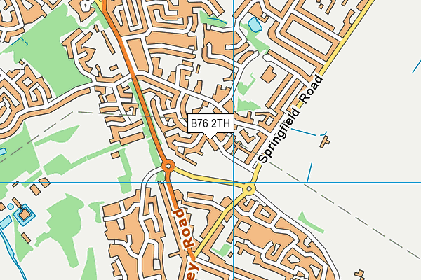 B76 2TH map - OS VectorMap District (Ordnance Survey)