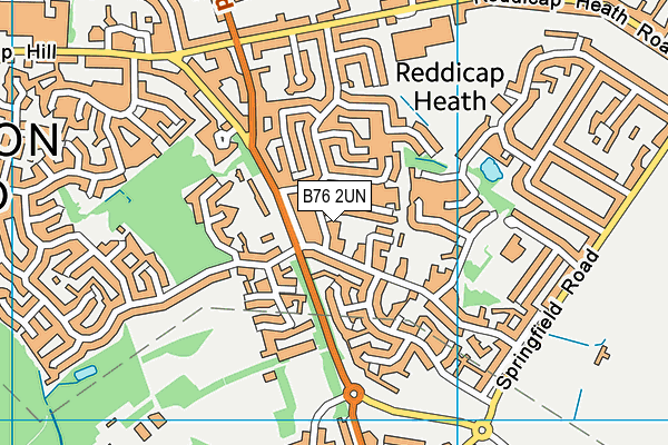 B76 2UN map - OS VectorMap District (Ordnance Survey)