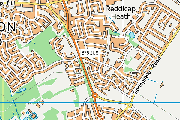 B76 2US map - OS VectorMap District (Ordnance Survey)