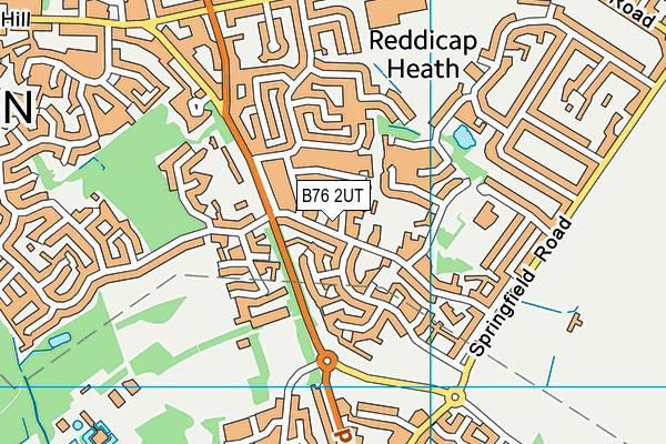 B76 2UT map - OS VectorMap District (Ordnance Survey)