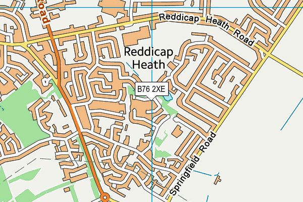 B76 2XE map - OS VectorMap District (Ordnance Survey)