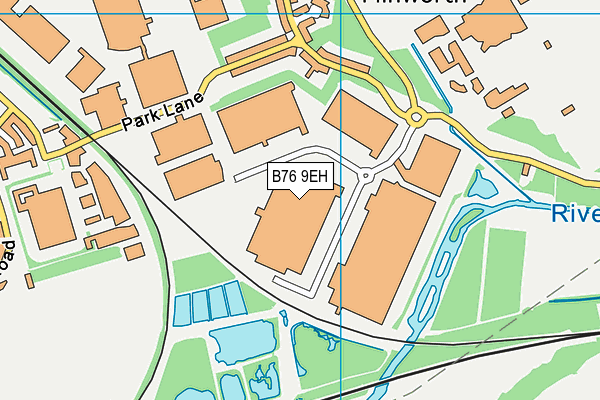 B76 9EH map - OS VectorMap District (Ordnance Survey)