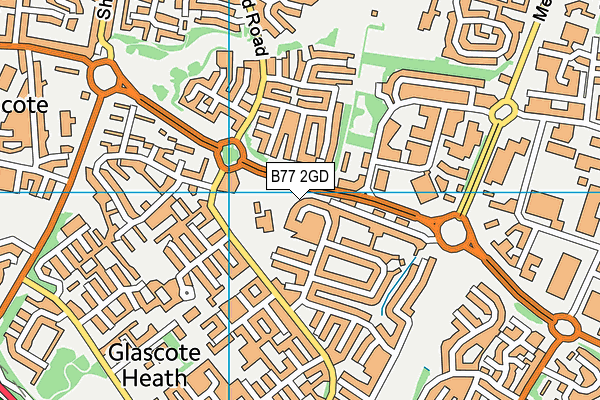 B77 2GD map - OS VectorMap District (Ordnance Survey)