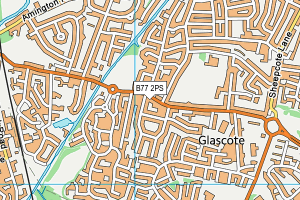 B77 2PS map - OS VectorMap District (Ordnance Survey)