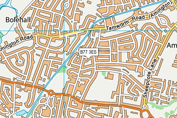 B77 3ES map - OS VectorMap District (Ordnance Survey)