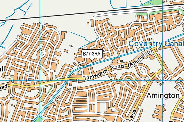 B77 3RA map - OS VectorMap District (Ordnance Survey)