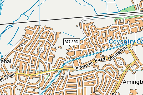 B77 3RD map - OS VectorMap District (Ordnance Survey)