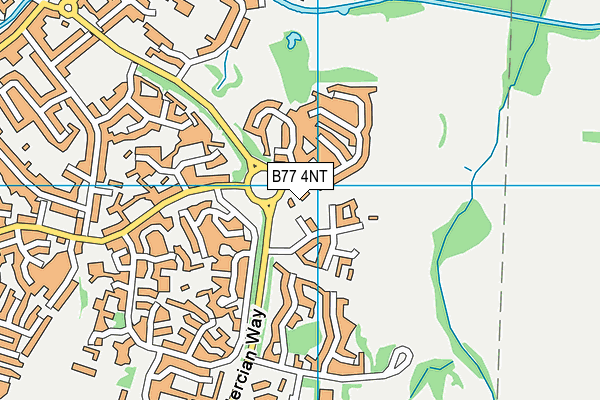 B77 4NT map - OS VectorMap District (Ordnance Survey)