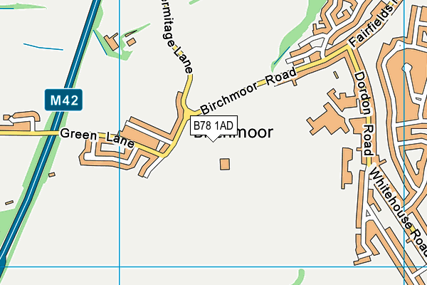 B78 1AD map - OS VectorMap District (Ordnance Survey)