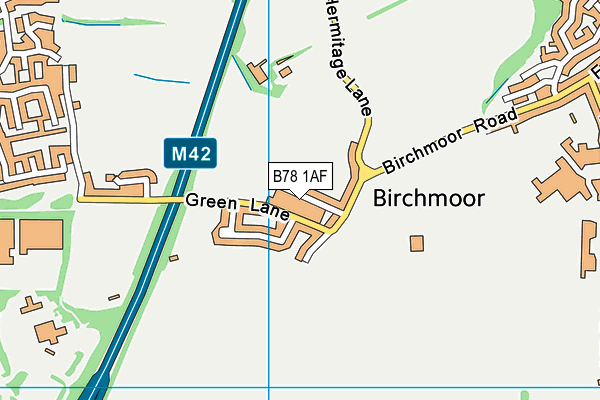 B78 1AF map - OS VectorMap District (Ordnance Survey)