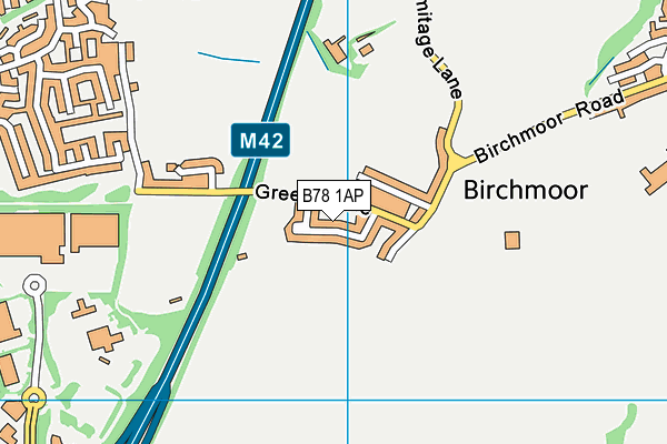 B78 1AP map - OS VectorMap District (Ordnance Survey)