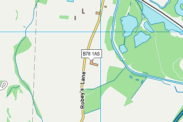 B78 1AS map - OS VectorMap District (Ordnance Survey)