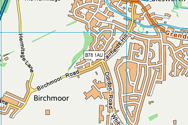 B78 1AU map - OS VectorMap District (Ordnance Survey)