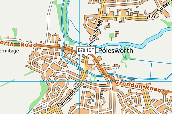 B78 1DF map - OS VectorMap District (Ordnance Survey)