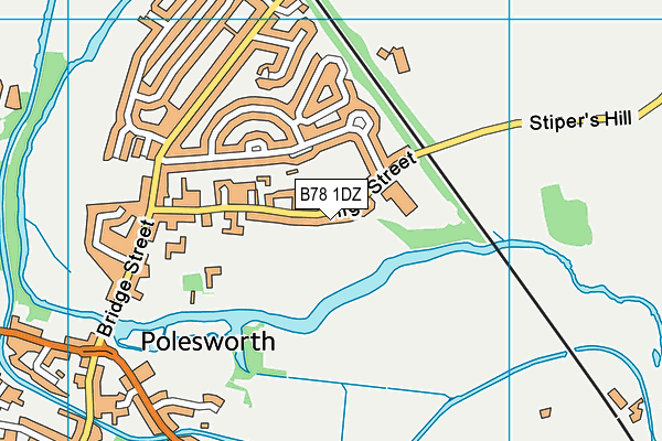 The Nethersole C Of E Academy And Nursery map (B78 1DZ) - OS VectorMap District (Ordnance Survey)
