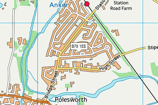 B78 1EE map - OS VectorMap District (Ordnance Survey)