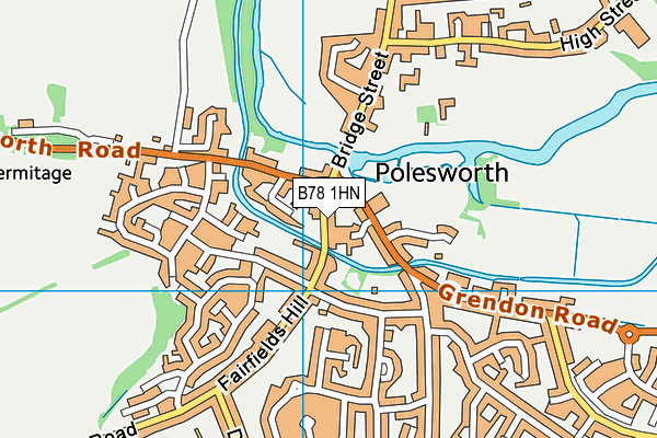 B78 1HN map - OS VectorMap District (Ordnance Survey)