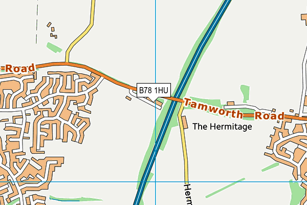 B78 1HU map - OS VectorMap District (Ordnance Survey)