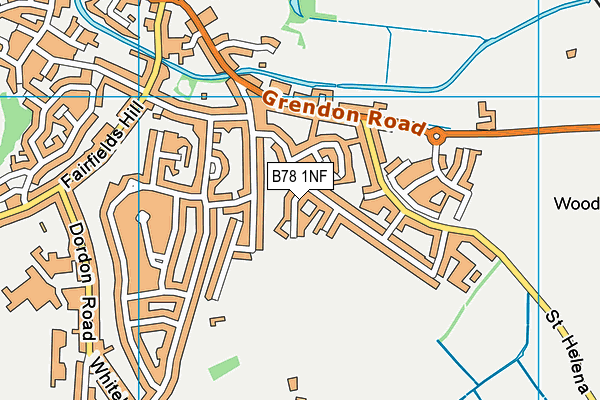 B78 1NF map - OS VectorMap District (Ordnance Survey)