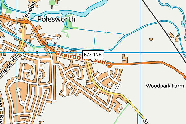 B78 1NR map - OS VectorMap District (Ordnance Survey)