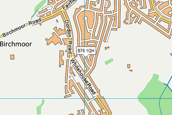 B78 1QH map - OS VectorMap District (Ordnance Survey)
