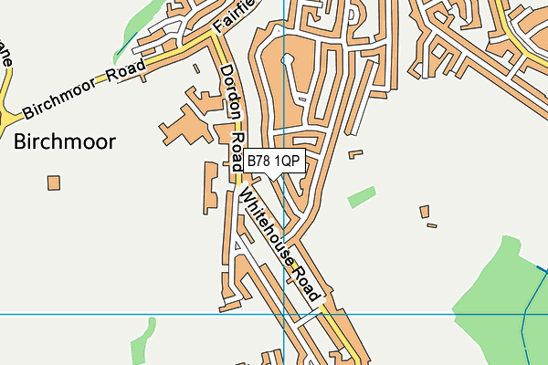 B78 1QP map - OS VectorMap District (Ordnance Survey)