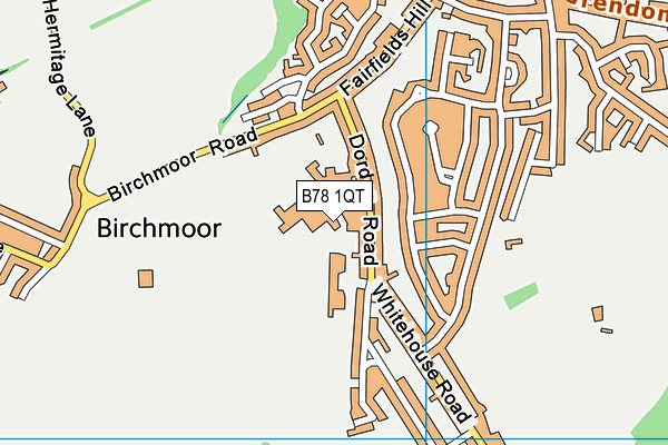 Polesworth School map (B78 1QT) - OS VectorMap District (Ordnance Survey)