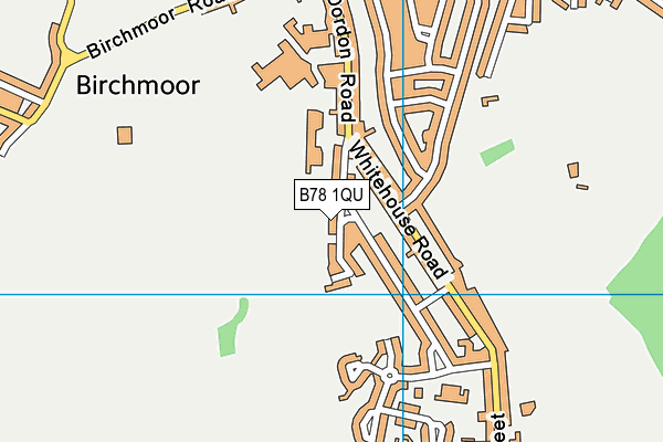 Kitwood Avenue Recreation Ground map (B78 1QU) - OS VectorMap District (Ordnance Survey)